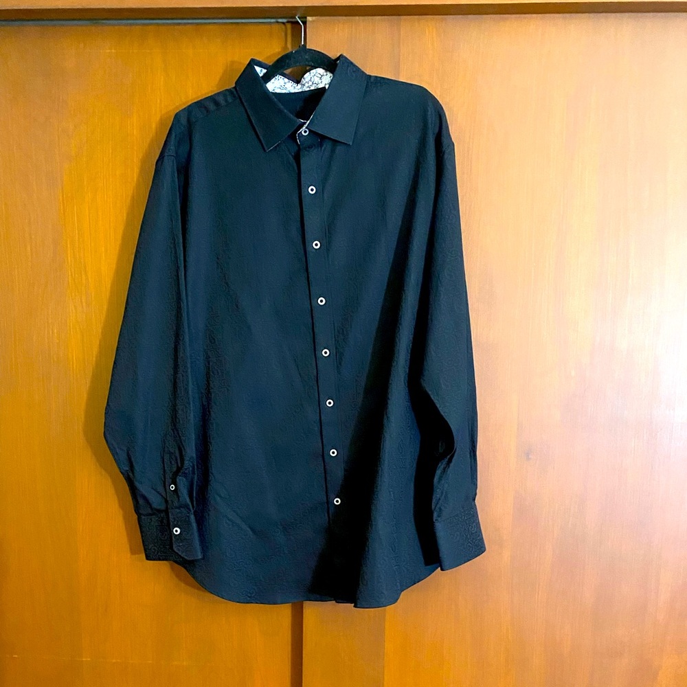 Robert Graham Black Casual Button-Down Shirt